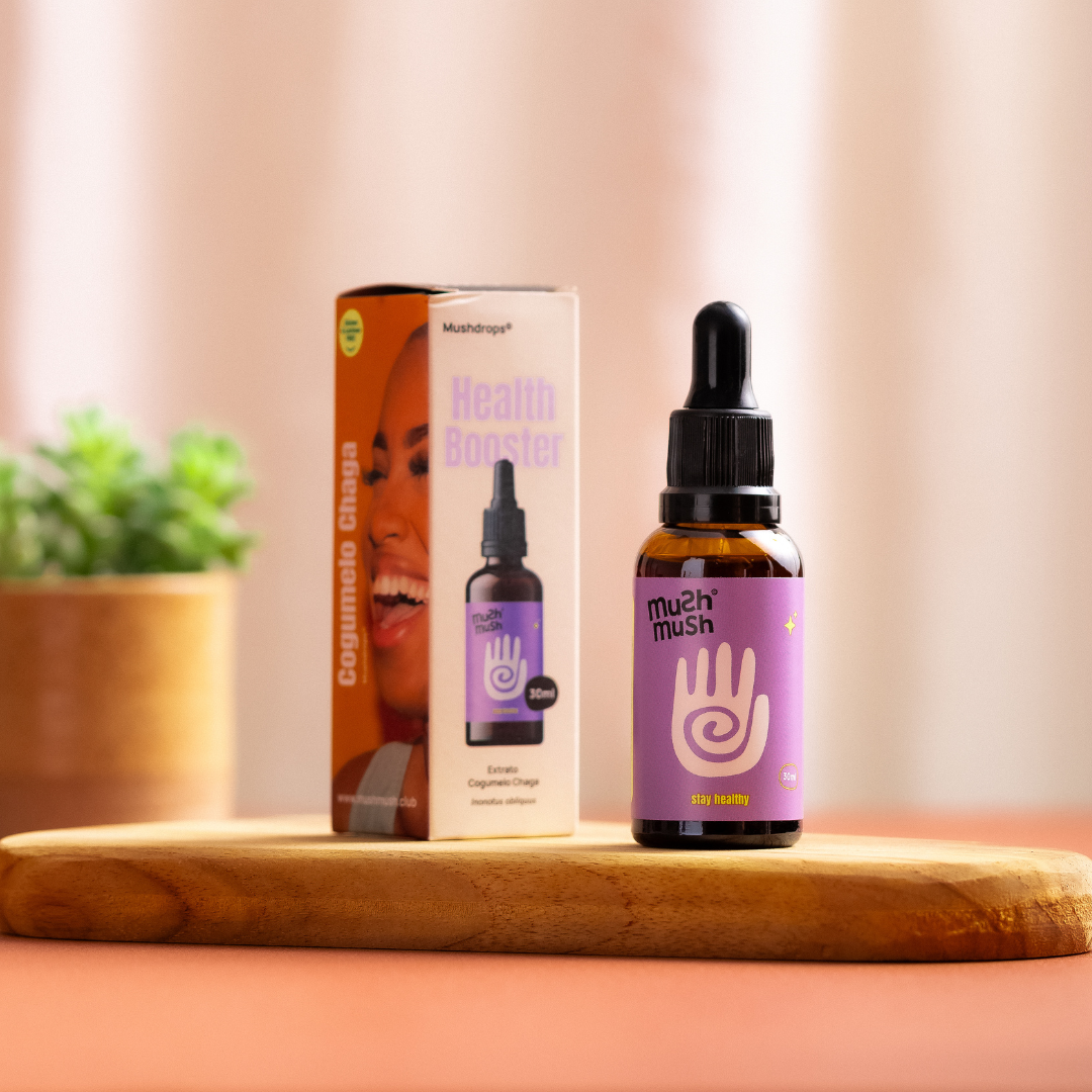 Essential Pack - 1 Juba de Leão + 1 Turkey Tail + 1 Cordyceps + 1 Chaga + 1 Reishi