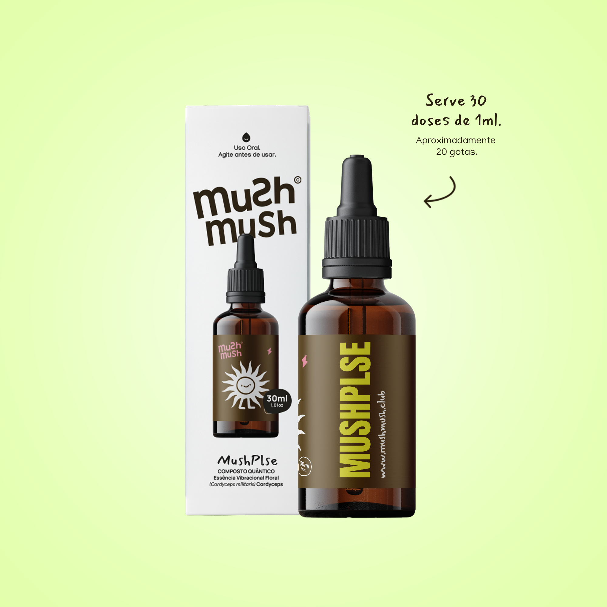 Cogumelo Cordyceps - Mushdrops® 30ml - Grupo Vip