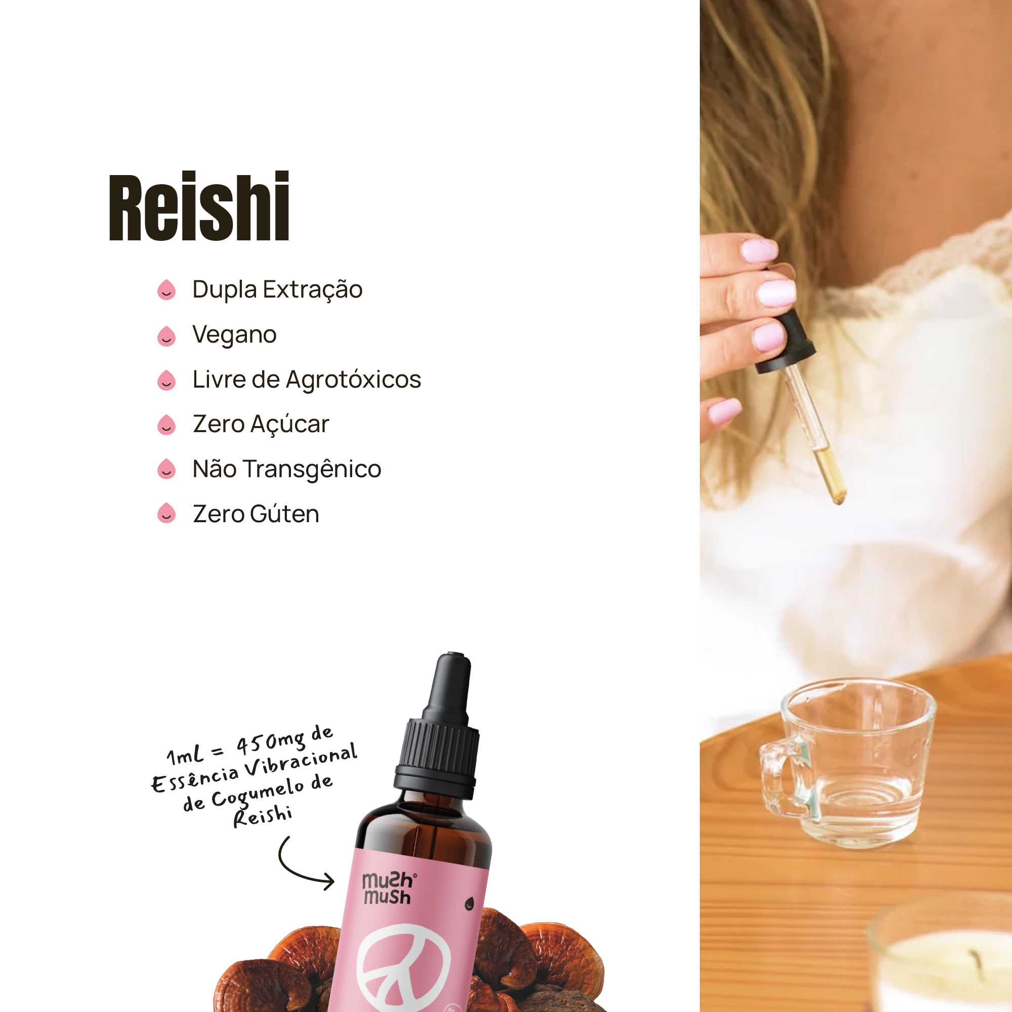 Cogumelo Reishi - Mushdrops® 30ml