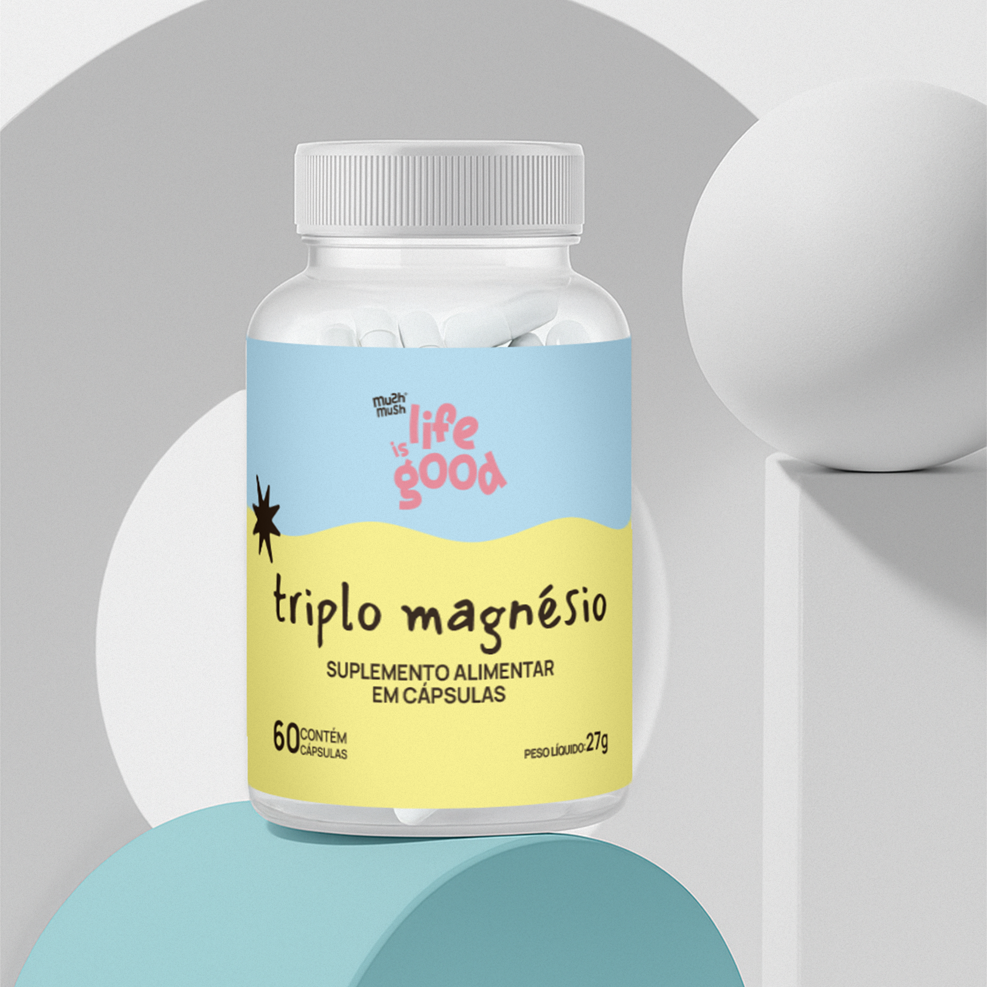 Triplo Magnésio - Life is Good (60 cápsulas)