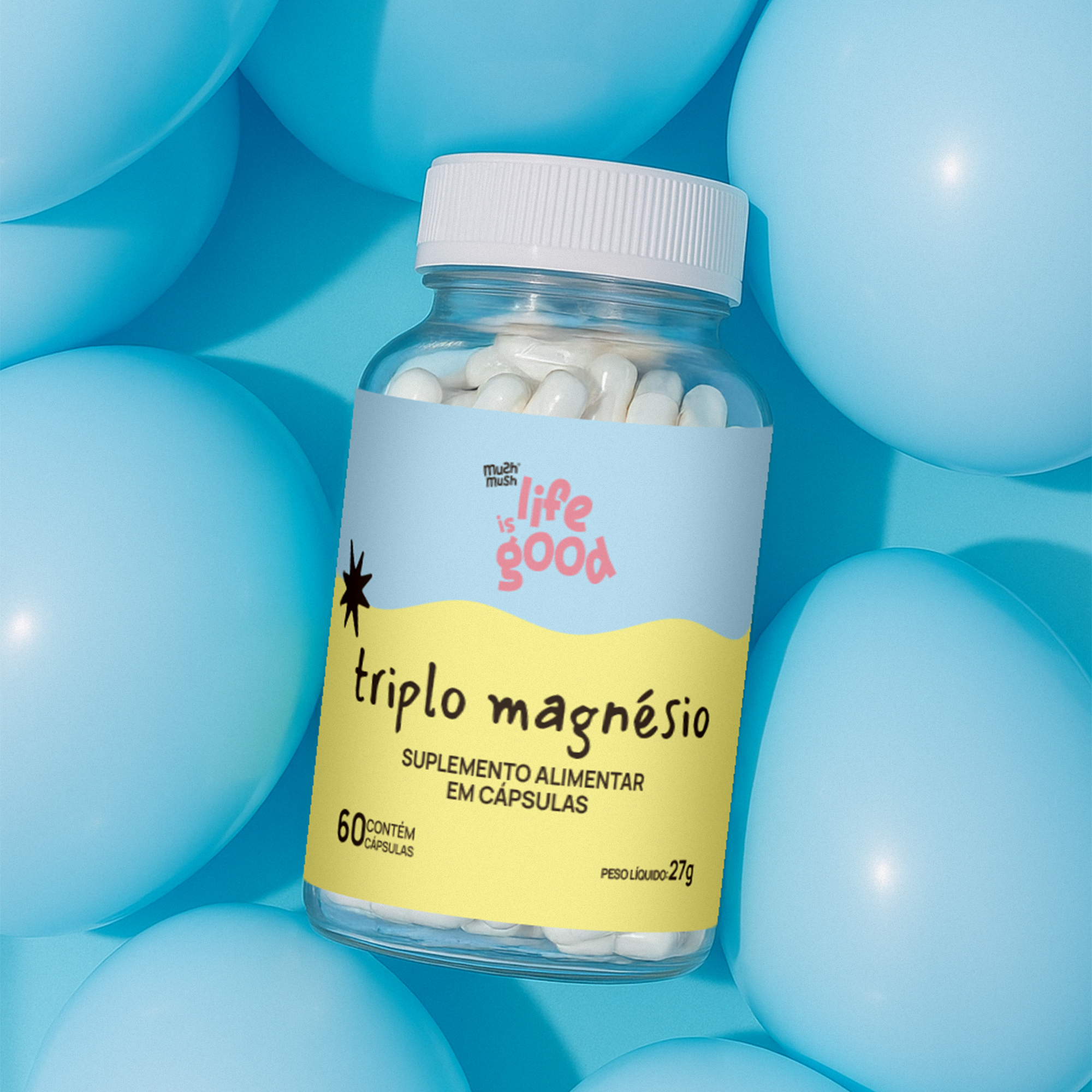 Triplo Magnésio - Life is Good (60 cápsulas)