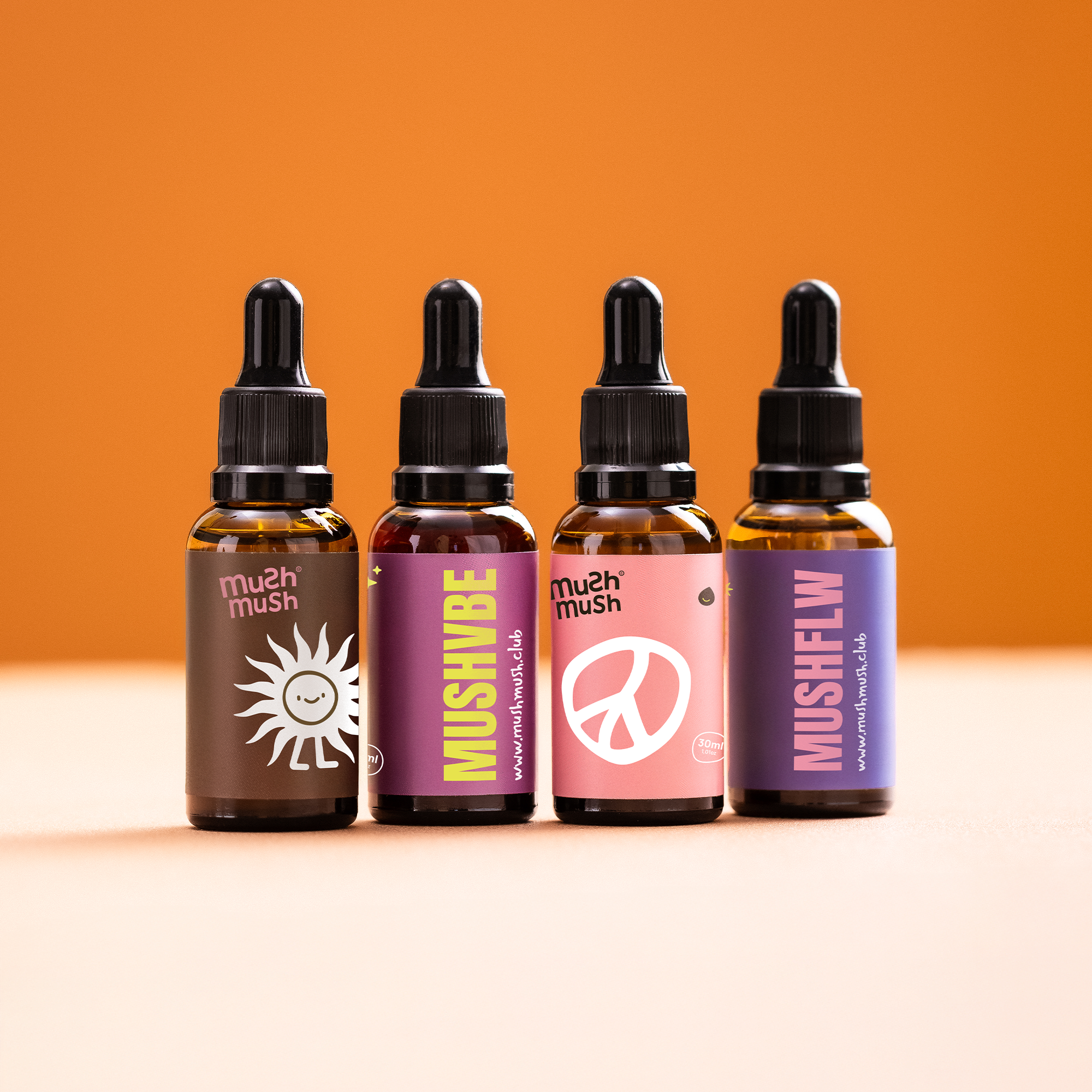 Vitality Pack - 1 Reishi + 1 Cordyceps + 1 Juba de Leão + 1 Chaga - Grupo Vip