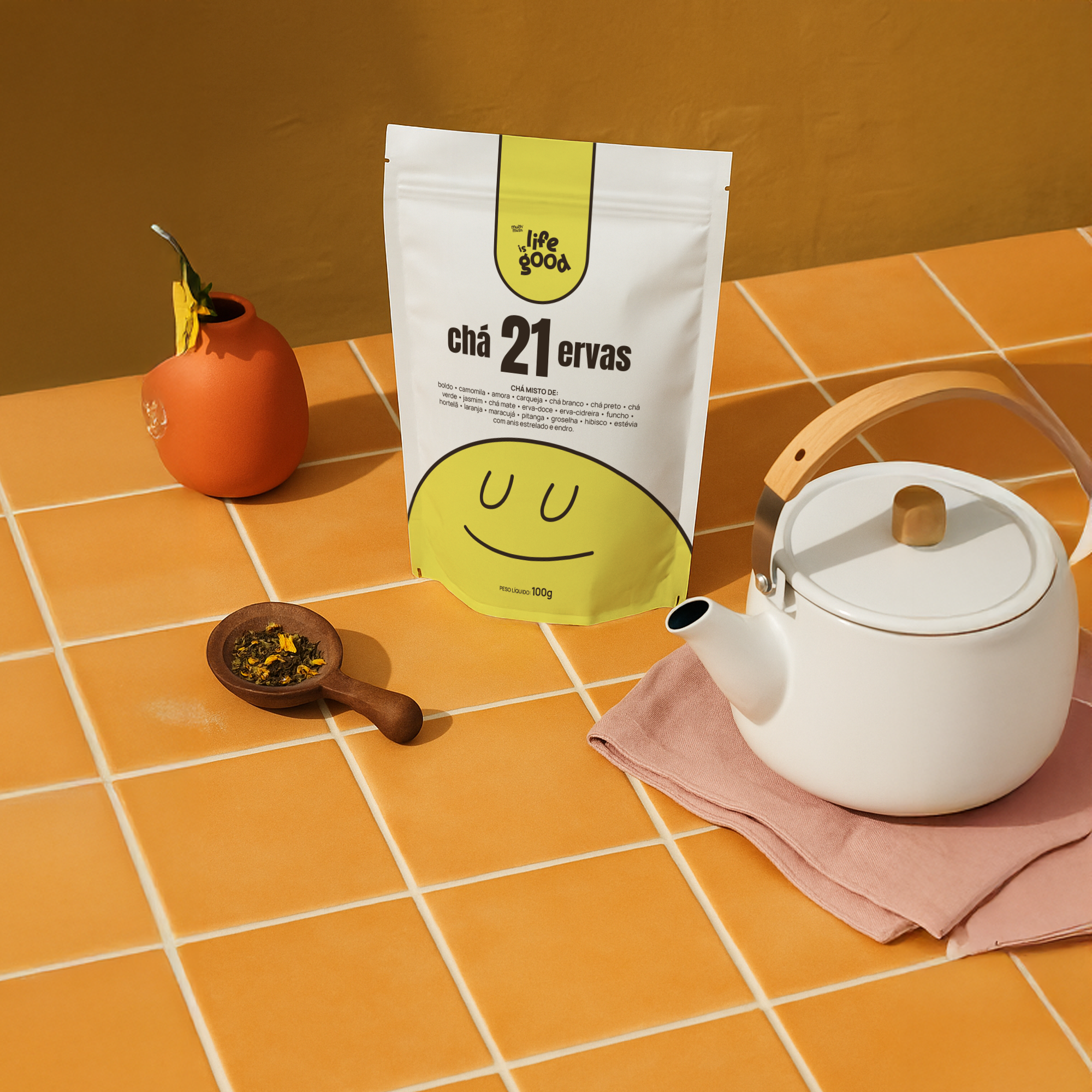 Chá 21 Ervas 100g - Life is Good