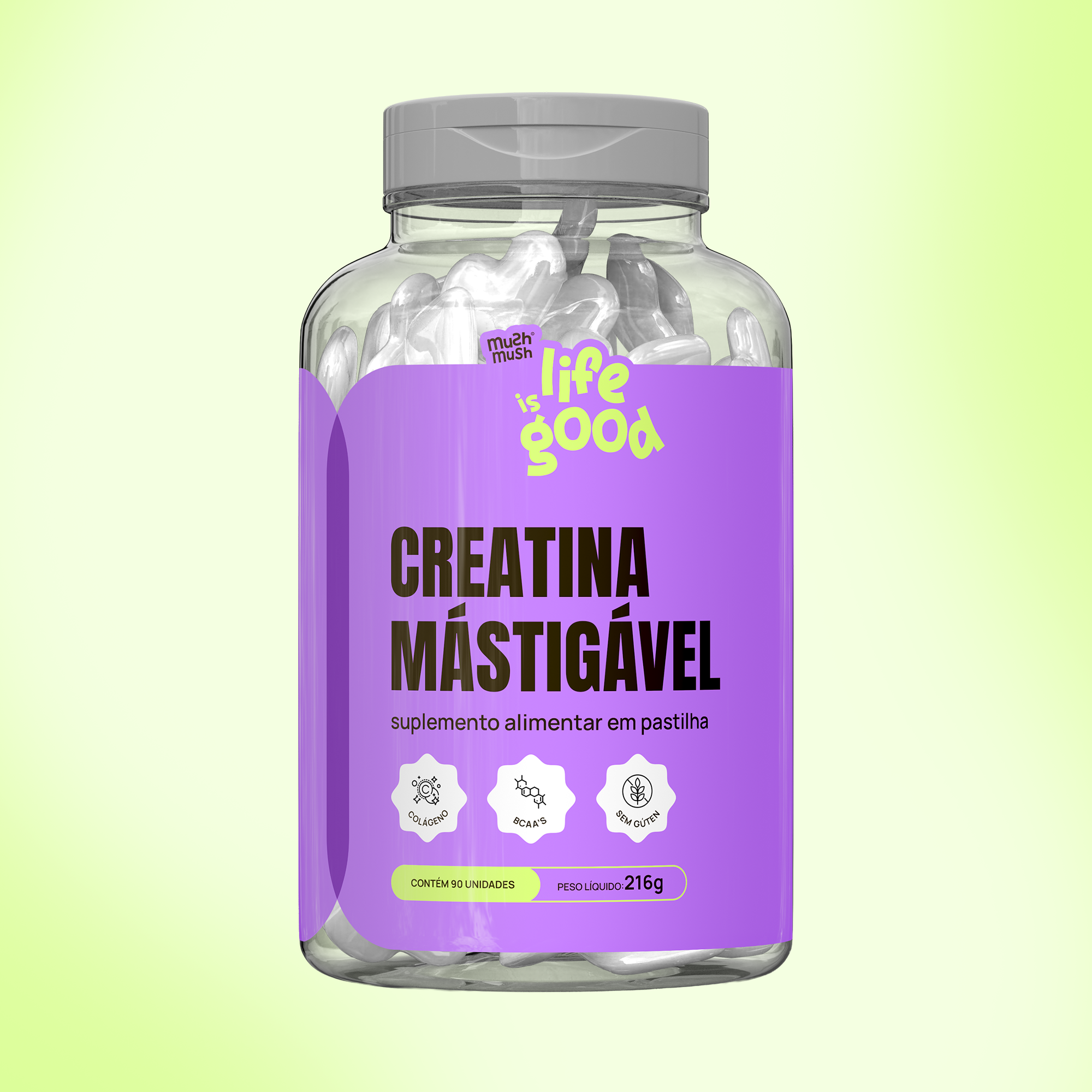 Creatina em Pastilhas - Life is Good (90 pastilhas)
