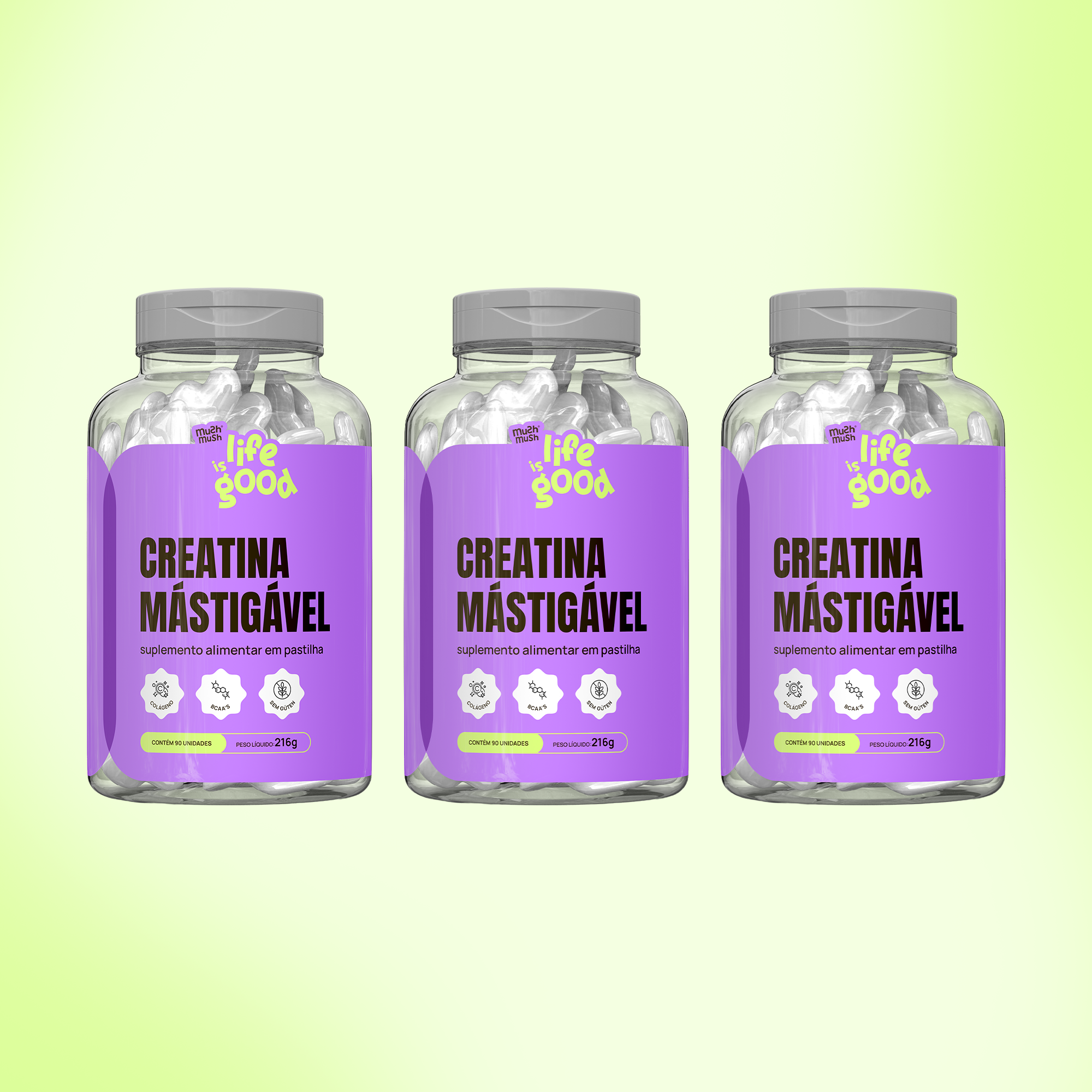 Creatina em Pastilhas - Life is Good (90 pastilhas)
