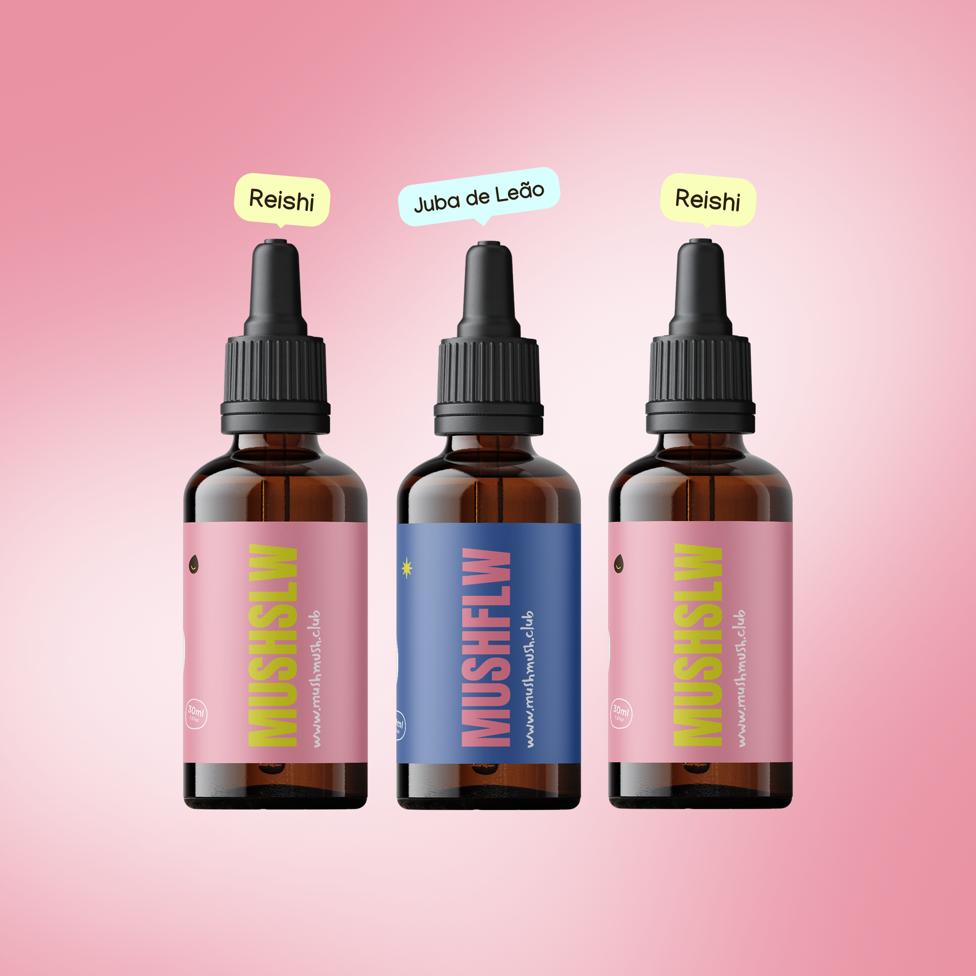 Relax Pack - 2 Reishi + 1 Juba de Leão - Grupo Vip