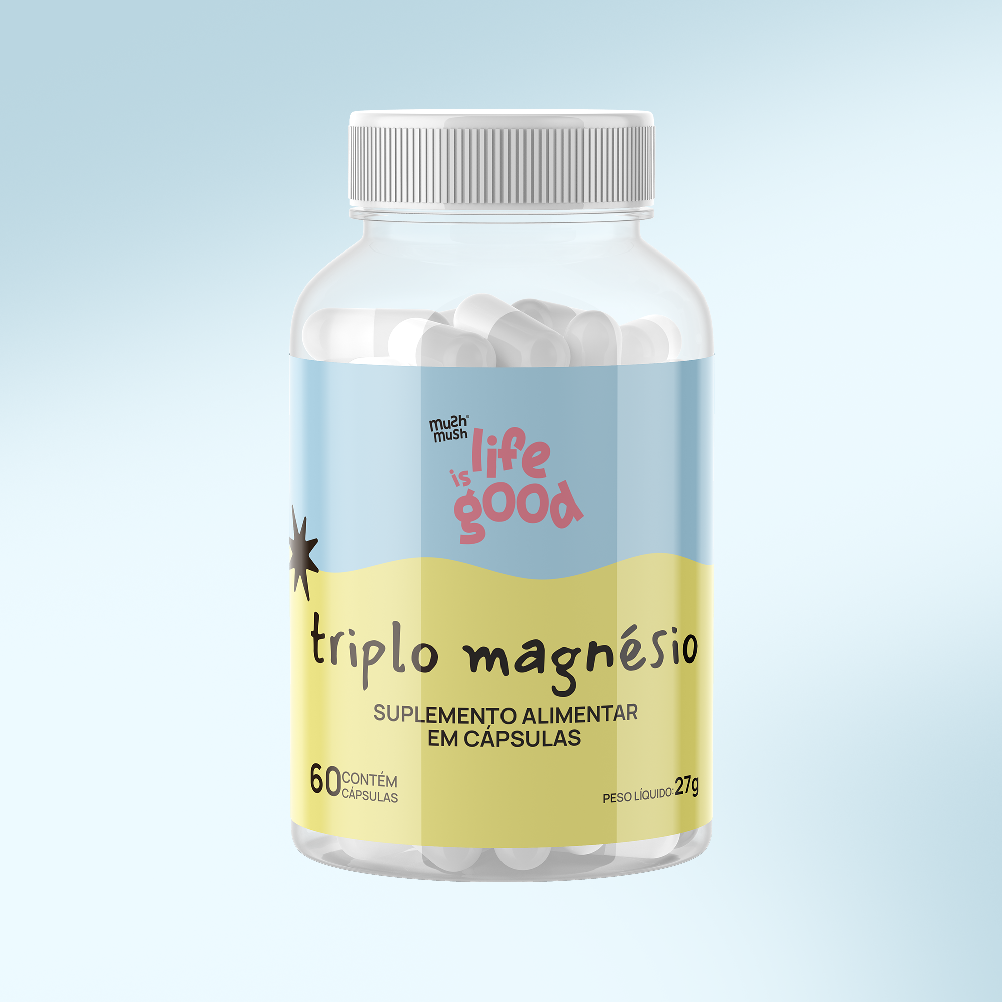 Triplo Magnésio - Life is Good (60 cápsulas)