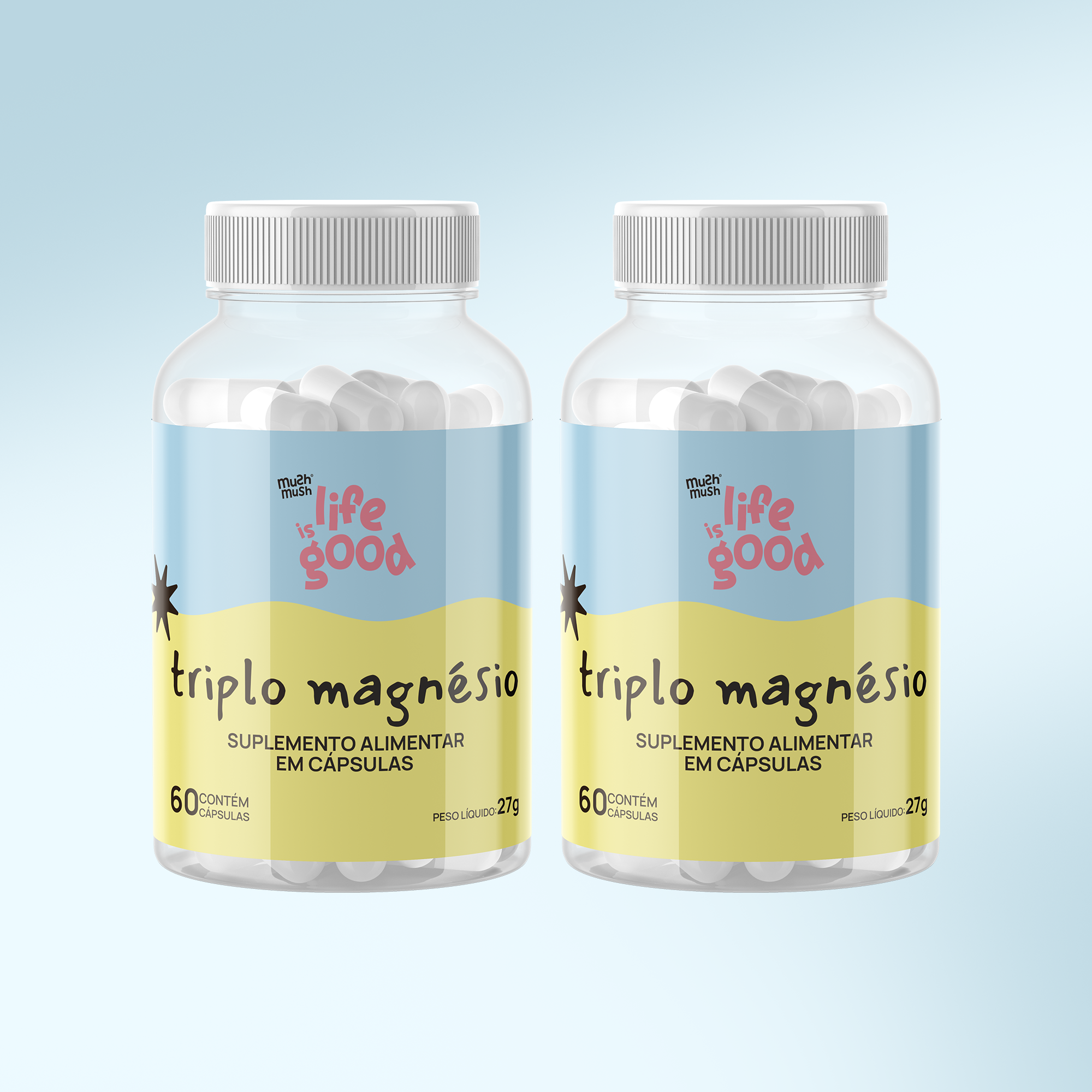 Triplo Magnésio - Life is Good (60 cápsulas)